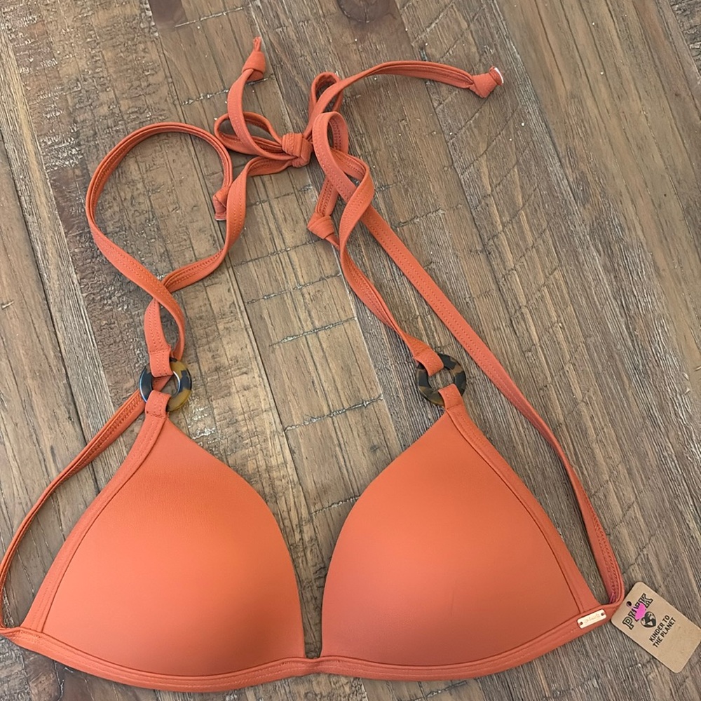 Pink bikini top